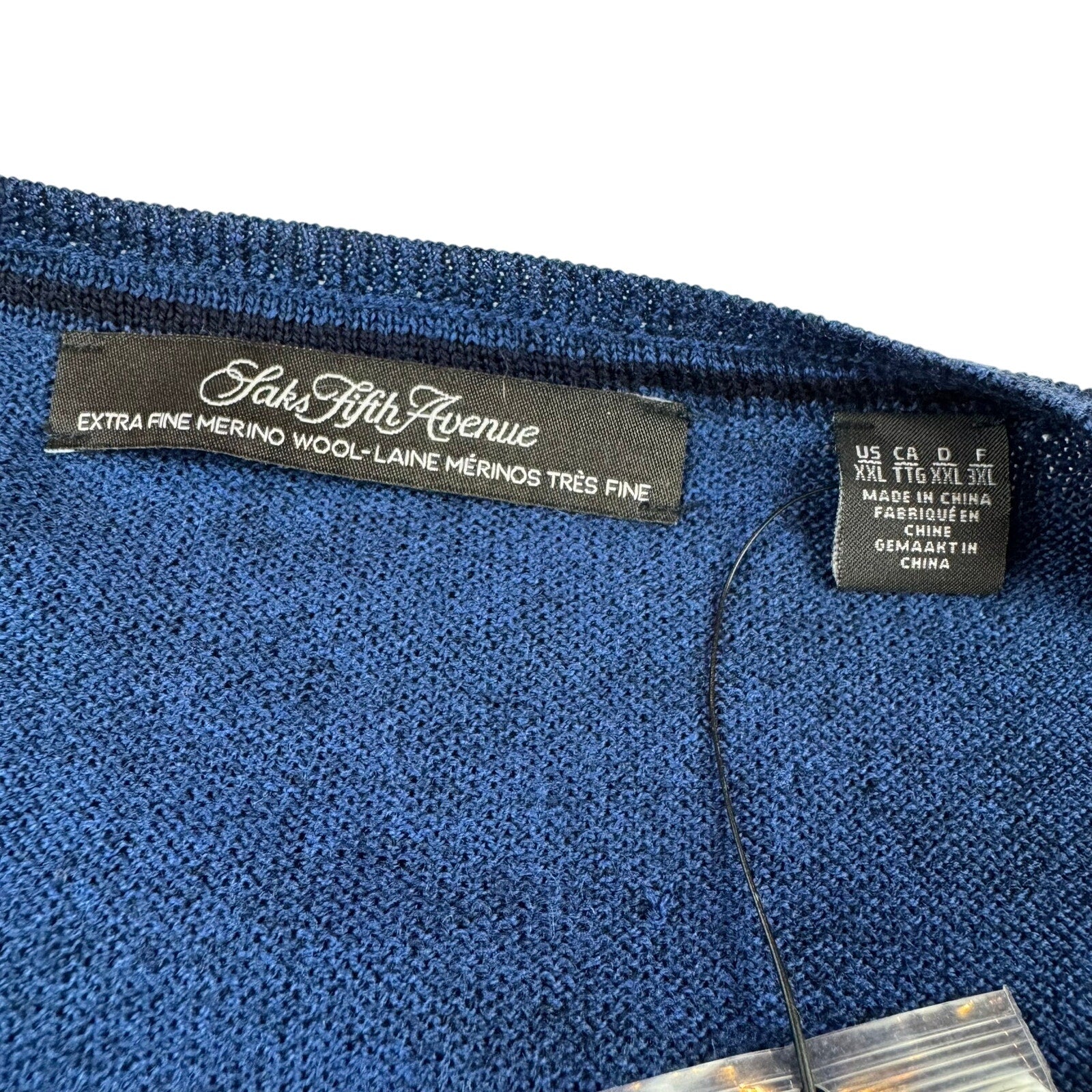 Saks Fifth Avenue Merino Wool Crewneck Sweater - XXL