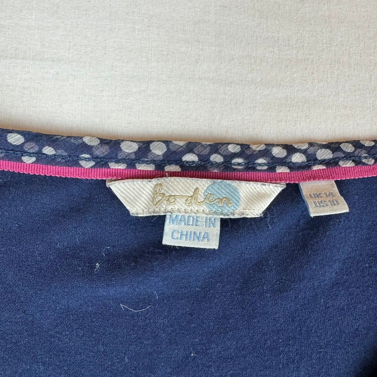 Boden Aubrey Jersey Chiffon Blouse Top - Size 10 - Excellent