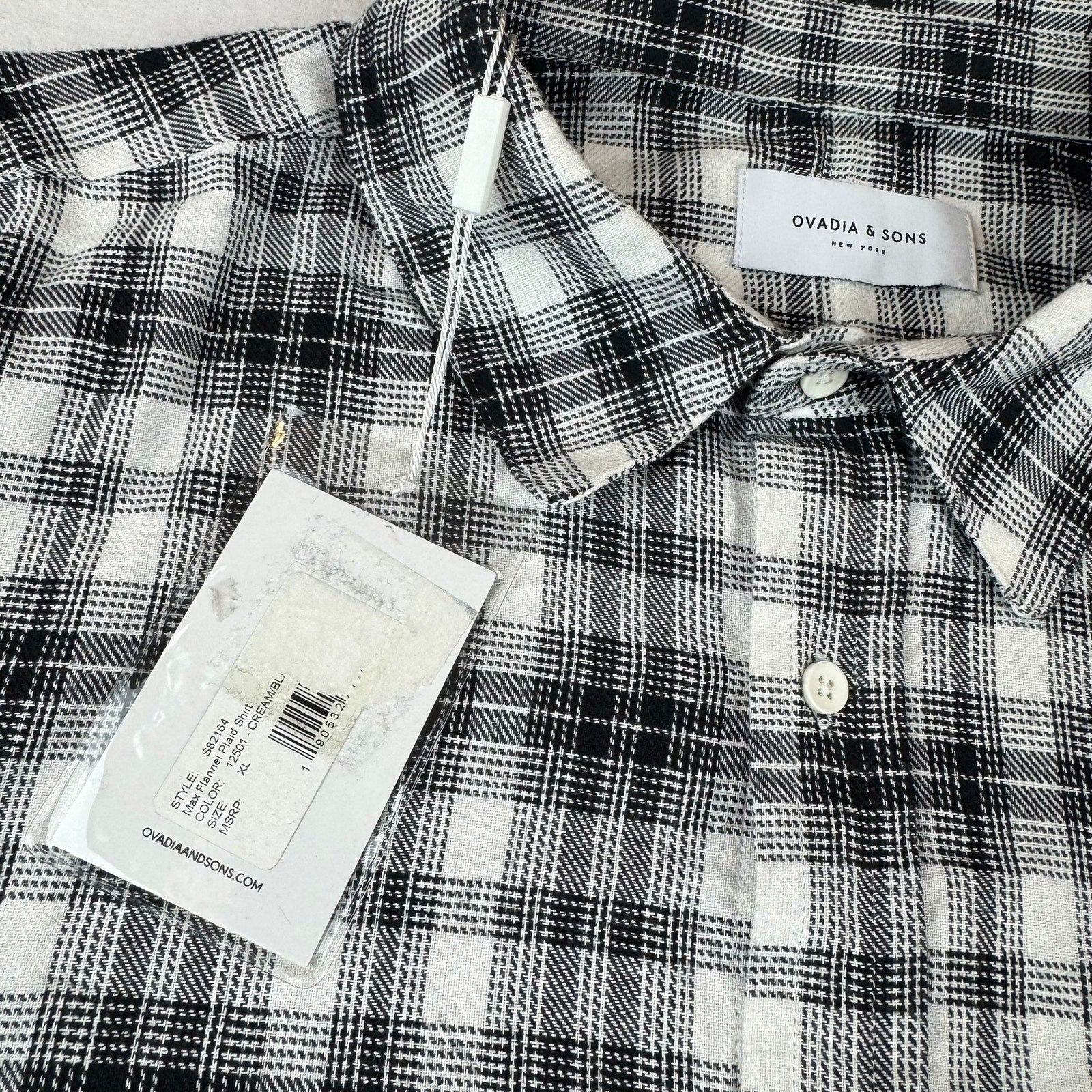 Ovadia & Sons Plaid Flannel Shirt - Size XL - NWT