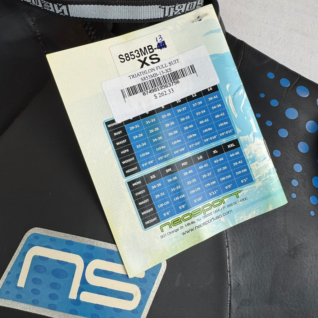 Neosport 5/3MM Triathlon Wetsuit - Men's XS