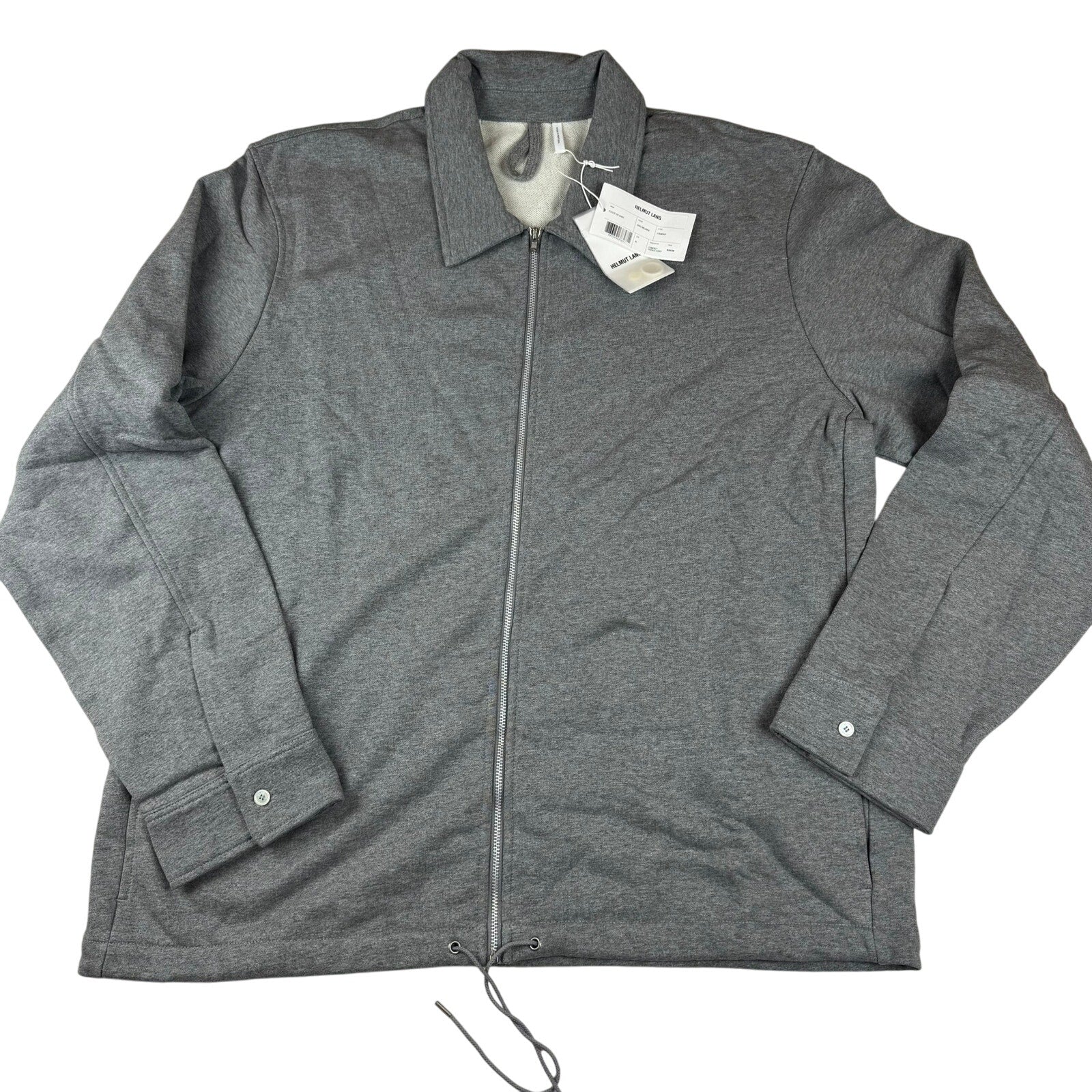 Helmut Lang Full Zip Terry Lined Sweatshirt - Size XL - NWT