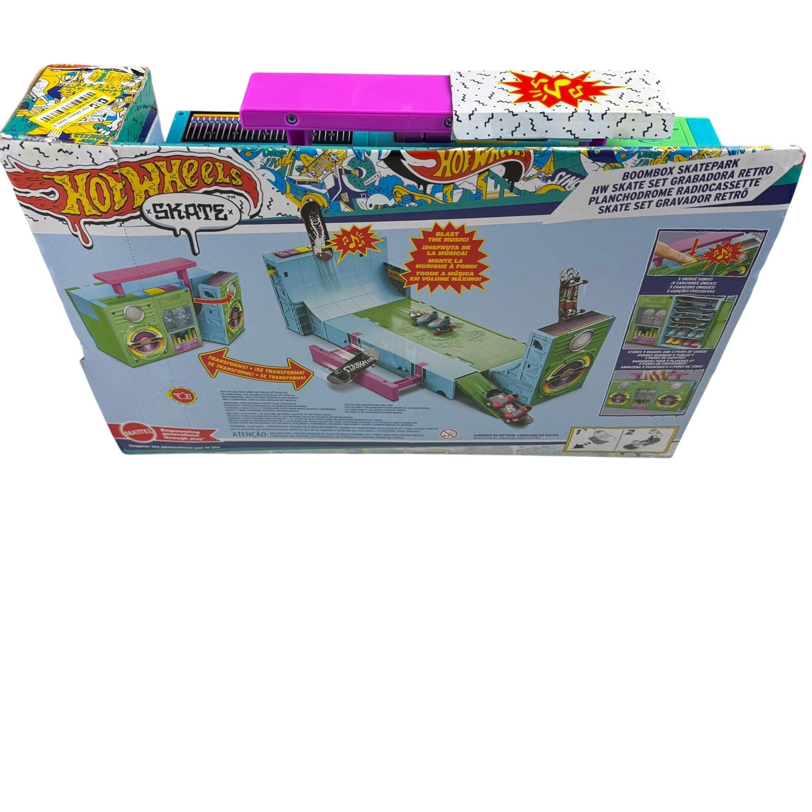 Hot Wheels Boombox Skate Set - New in Box