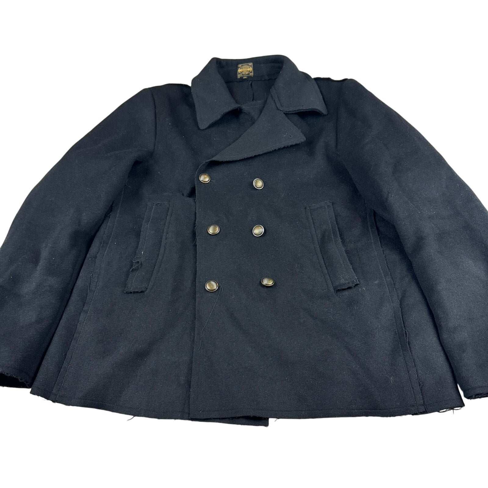7 Diamonds Wool Blend Pea Coat - XXL
