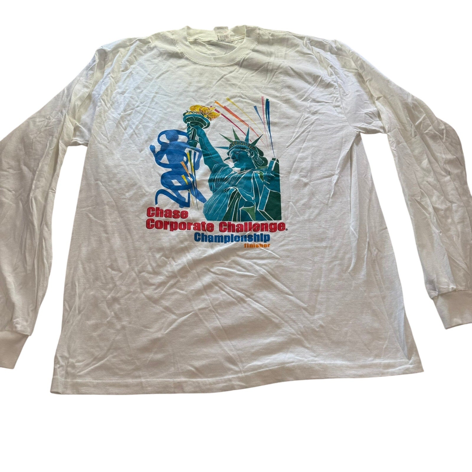 Vintage Y2K Statue of Liberty Long Sleeve T Shirt
