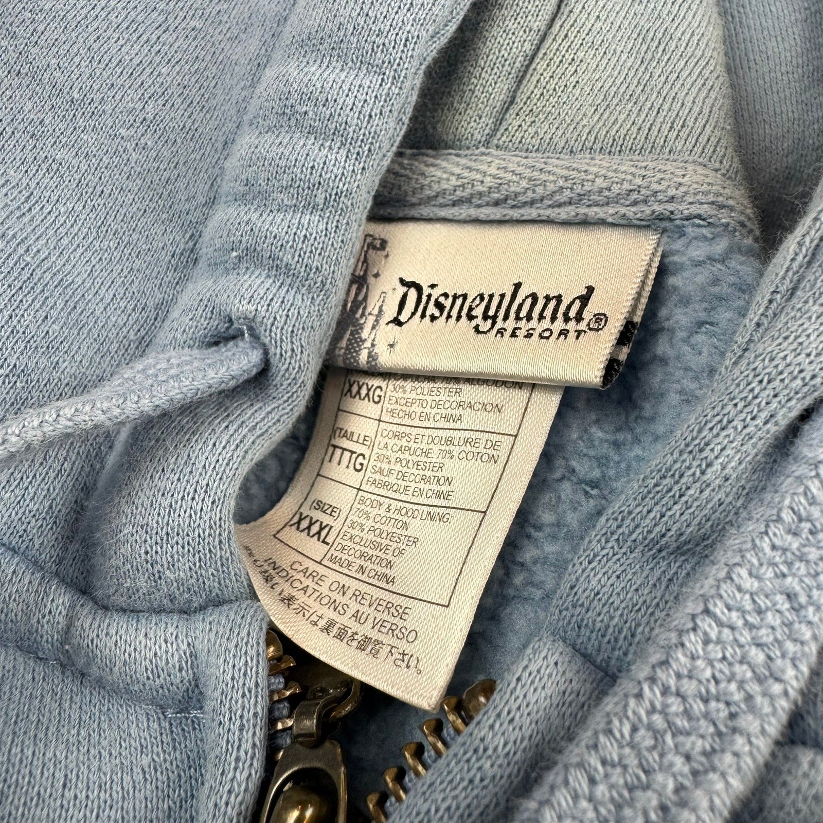 Vintage Disneyland 55 Full Zip Hoodie - Size 3XL