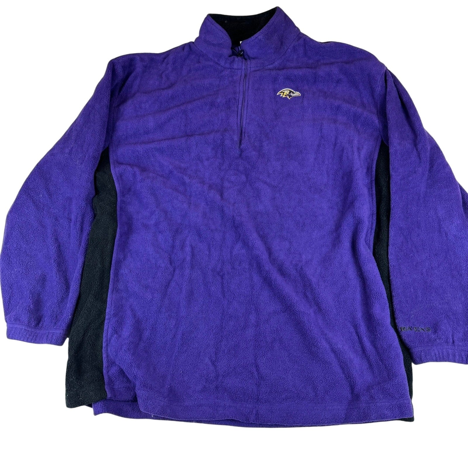 Vintage Baltimore Ravens Fleece Jacket - Size 2XL