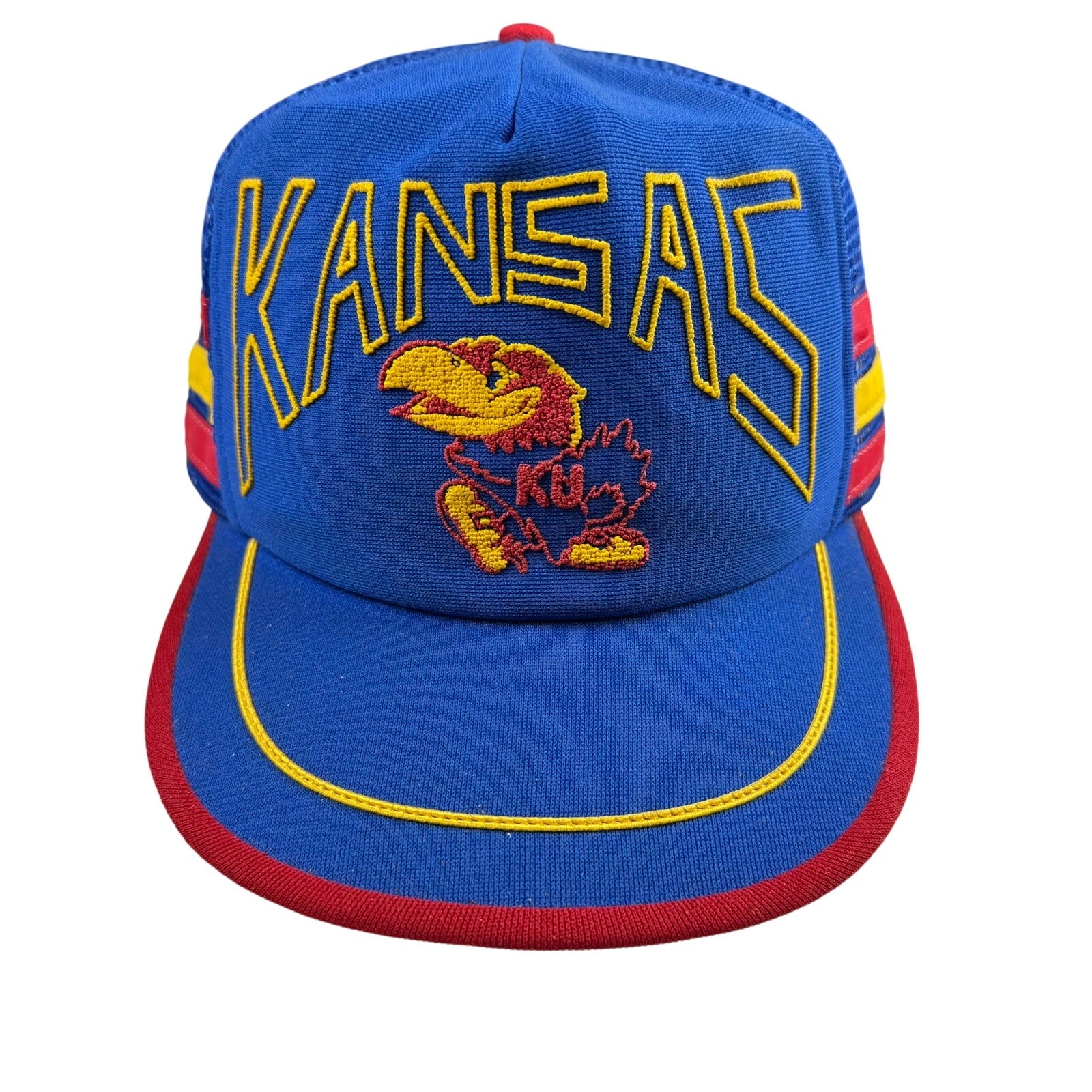 Vintage Kansas Jayhawks Snapback Trucker Hat