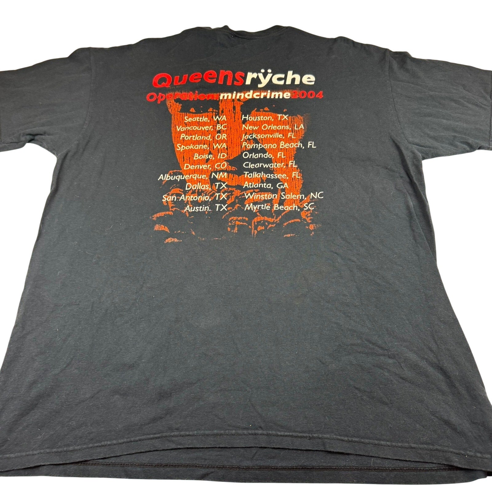 Vintage Queensryche 2004 Band Tour T Shirt - Size XL