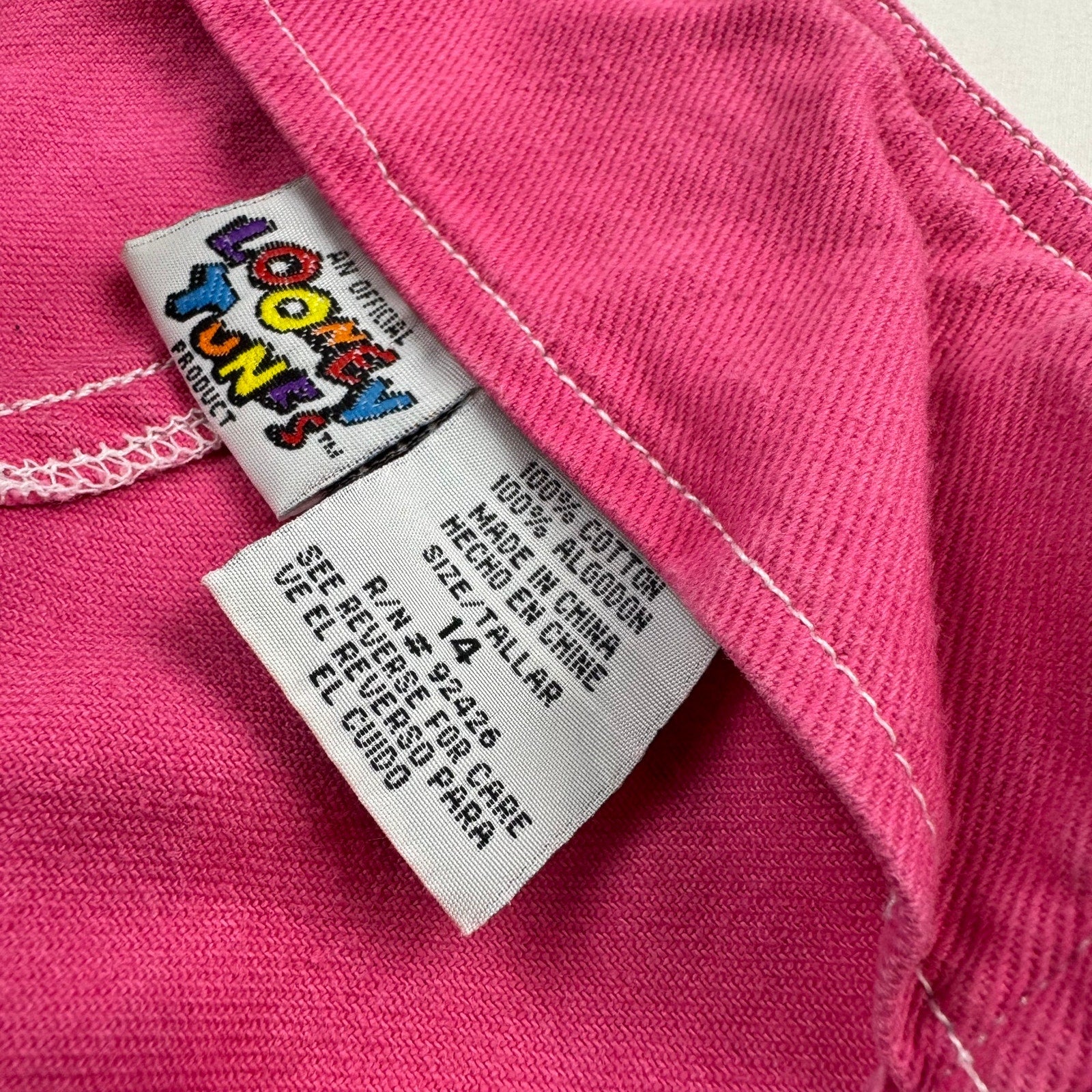 Vintage Looney Tunes Kids Overalls Size 14