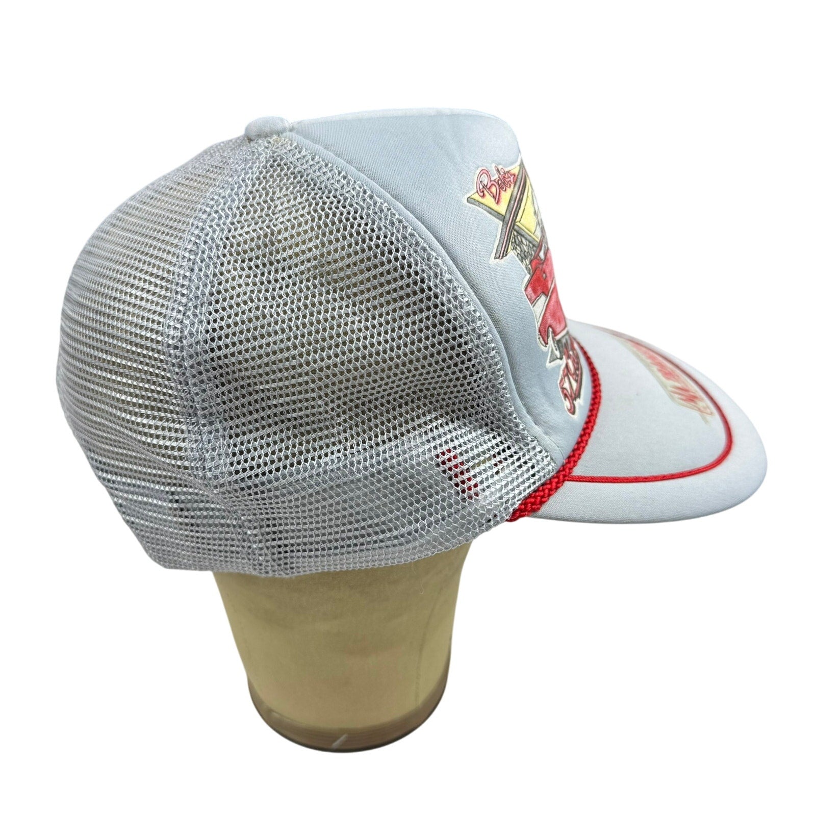 Vintage 80s Transpo Electric Trucker Snapback Hat