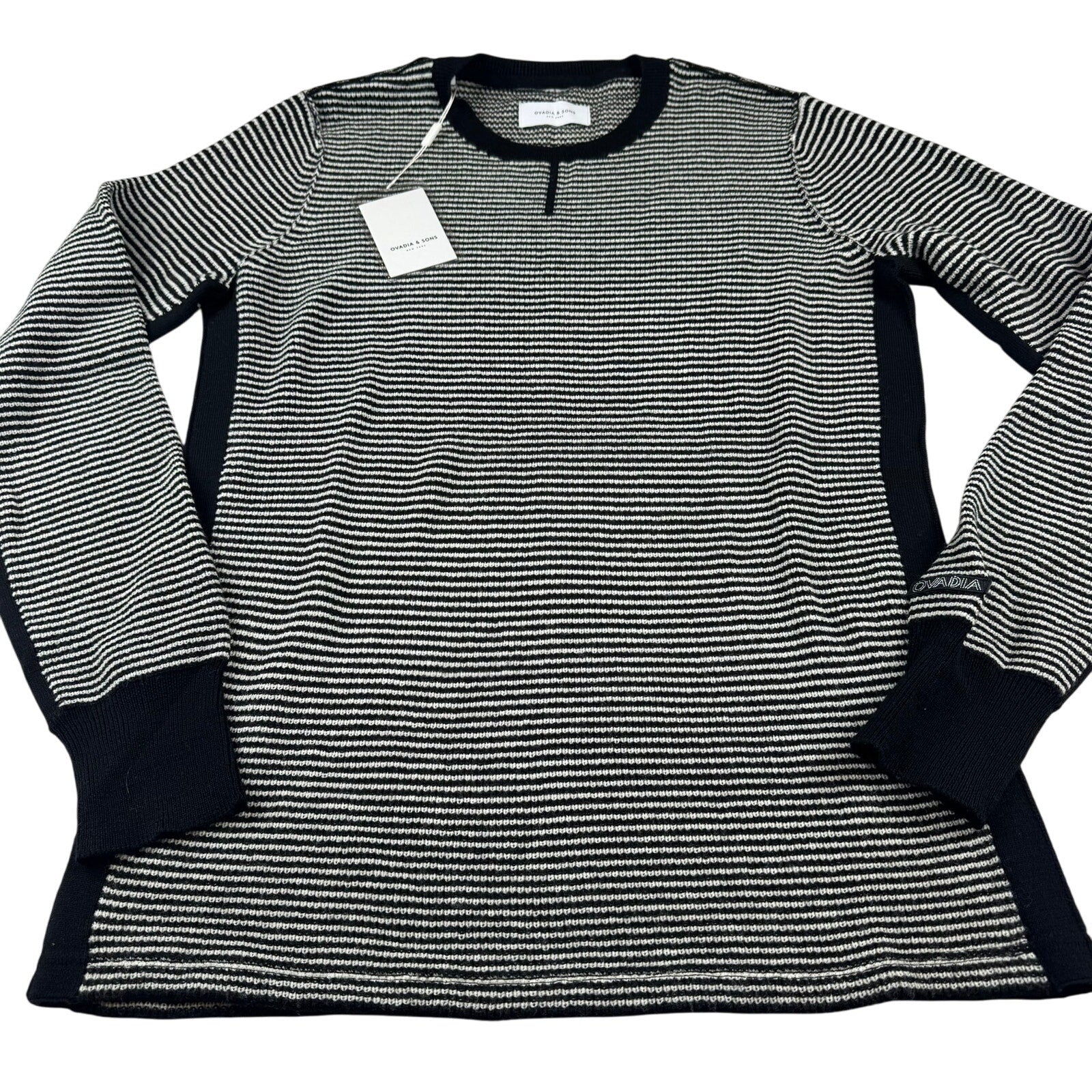 Ovadia and Sons Striped Crewneck Sweater - Size Large