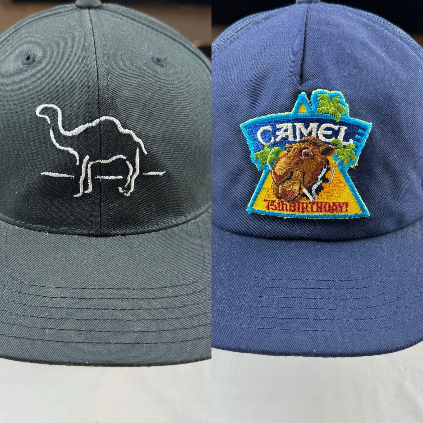 Vintage Camel Cigarettes Snapback Hats - Good Condition