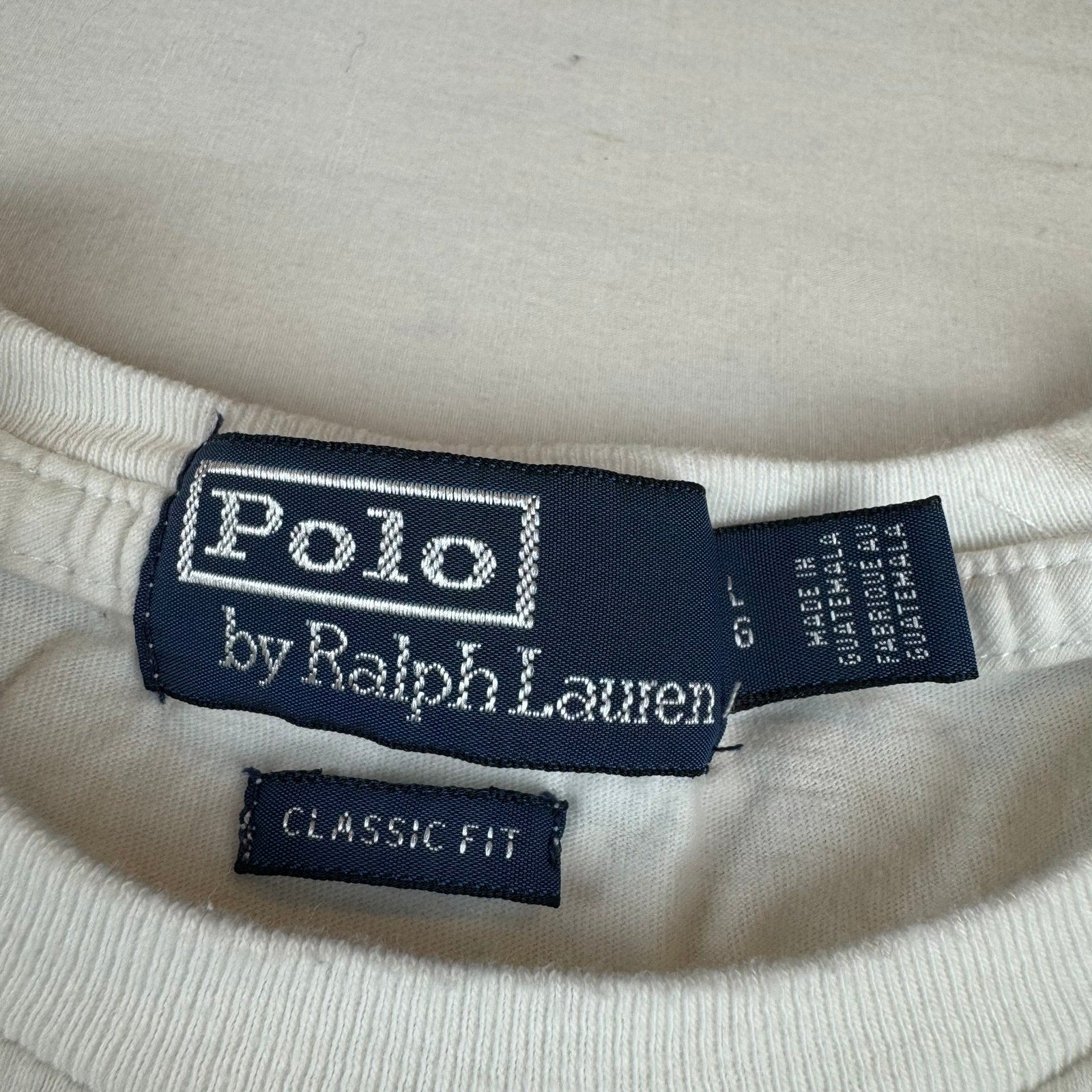 Vintage Polo Ralph Lauren Flag T-Shirt - Size Large