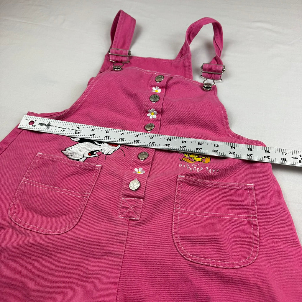 Vintage Looney Tunes Kids Overalls Size 14