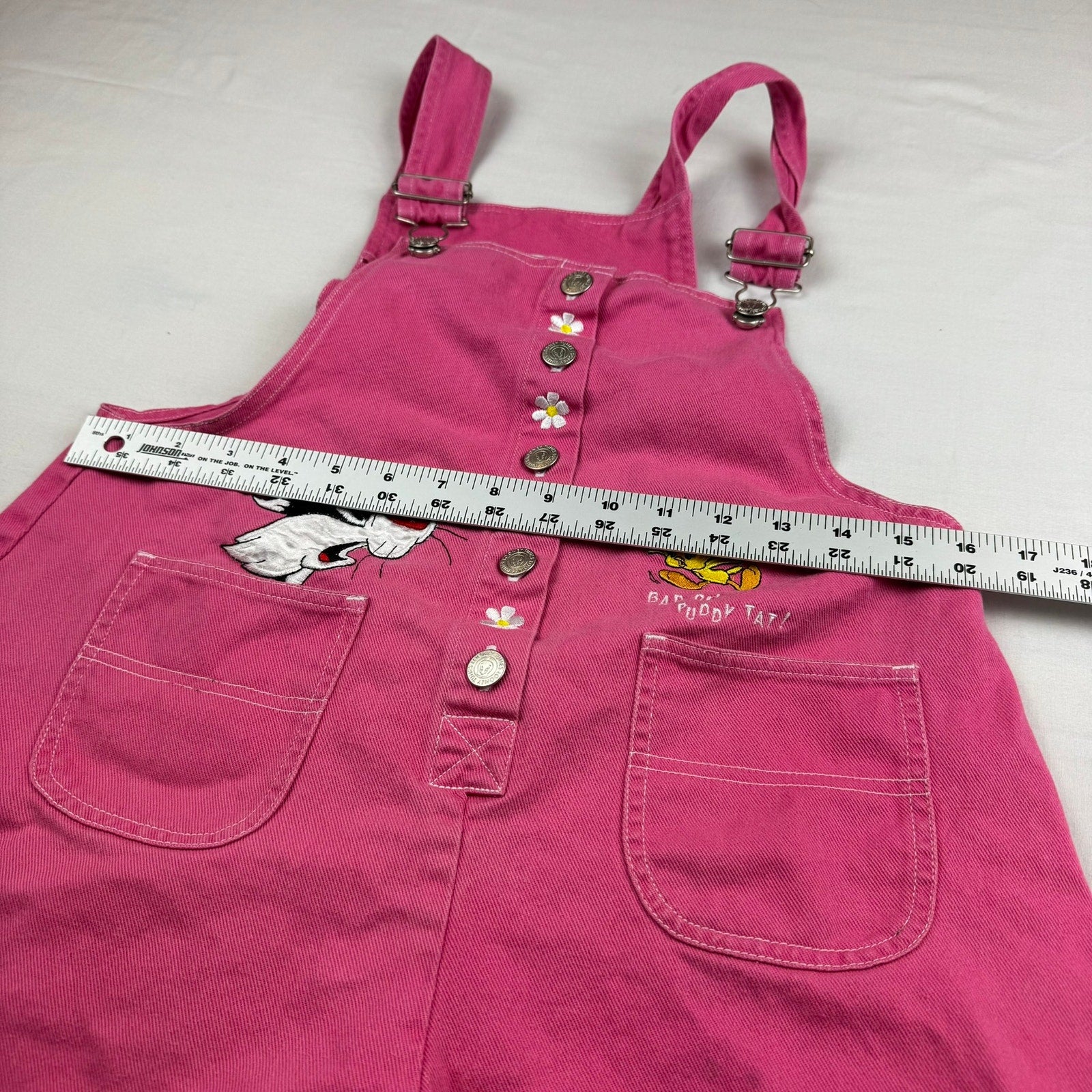 Vintage Looney Tunes Kids Overalls Size 14