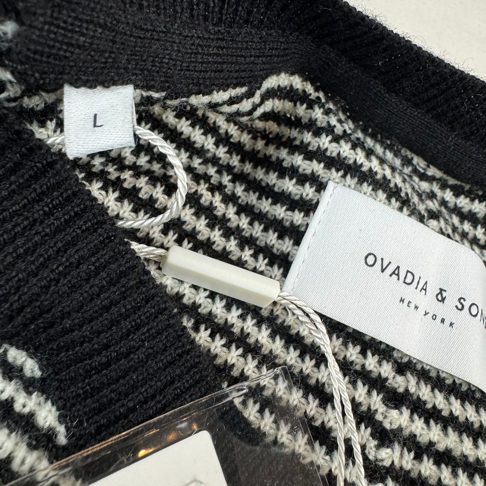 Ovadia and Sons Striped Crewneck Sweater - Size Large