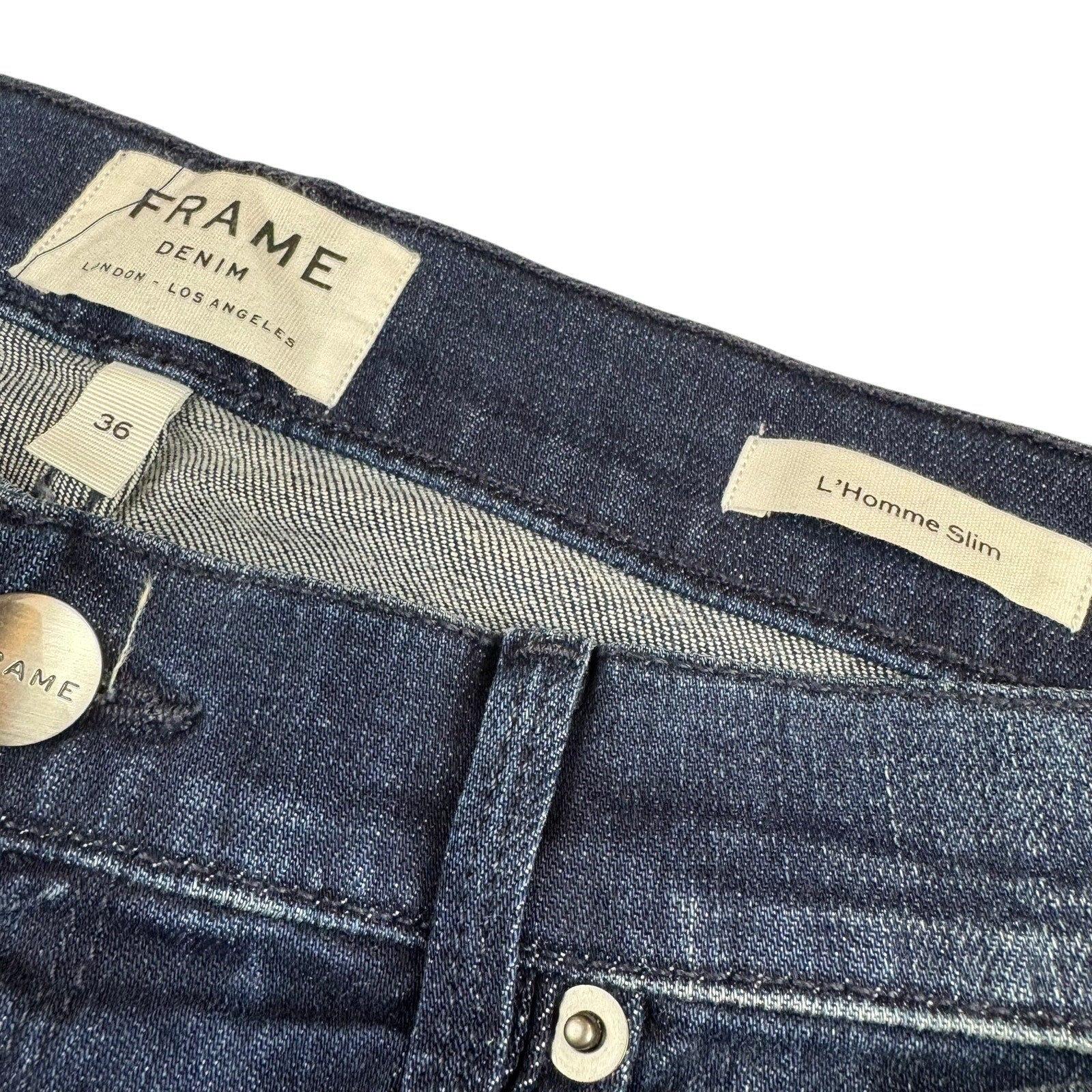 Frame L'Homme Slim Jeans - Size 36x33 - Excellent Condition