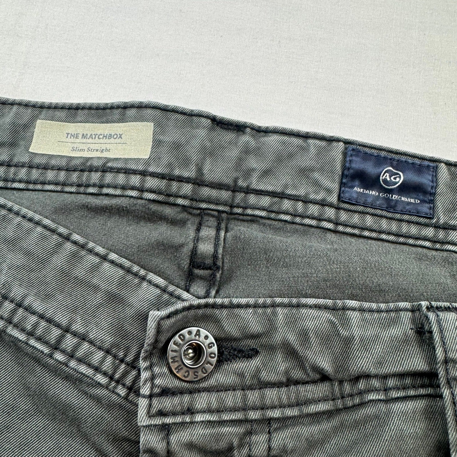 AG Adriano Goldschmied Matchbox Slim Straight Jeans 38x33