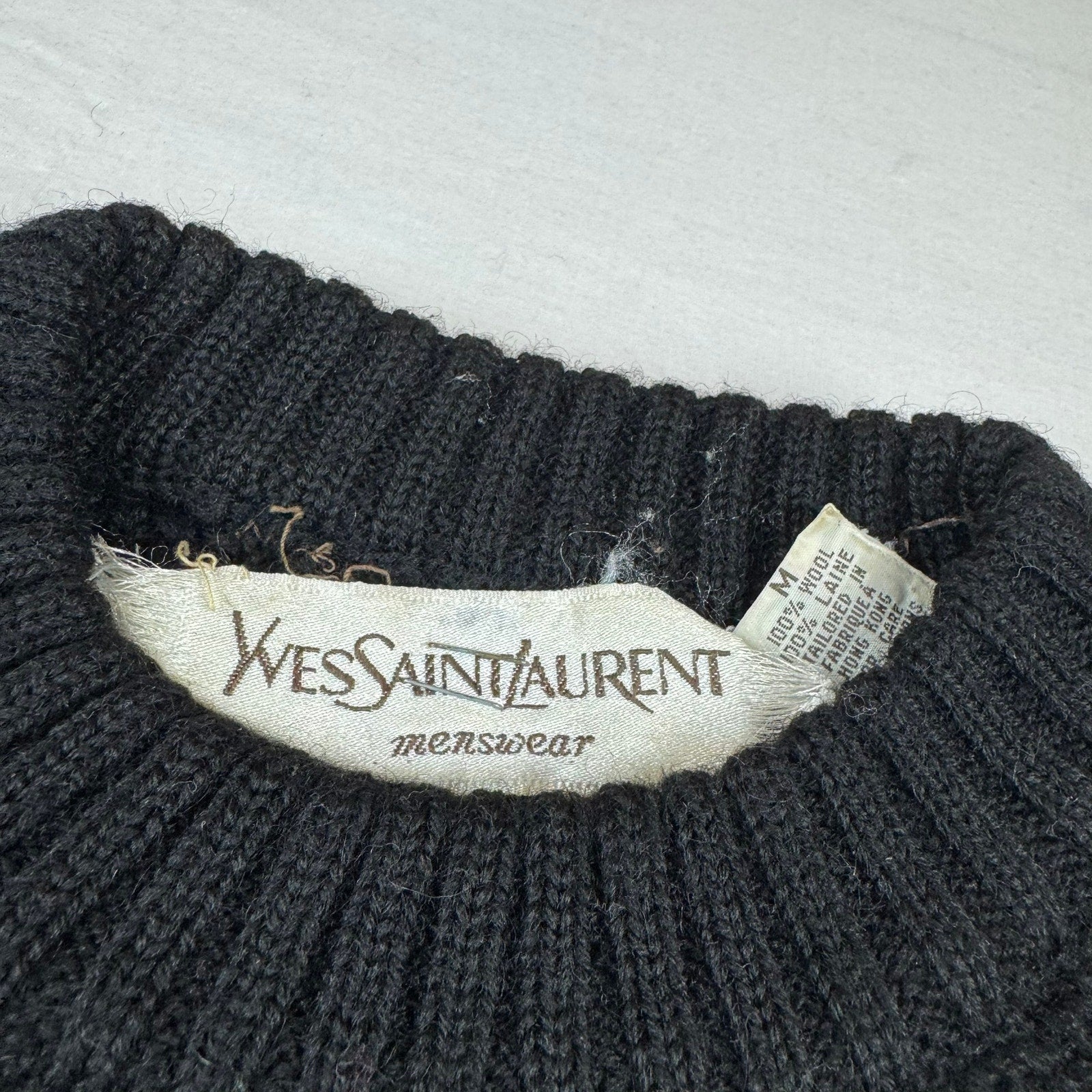 Vintage YSL Wool Crewneck Sweater - Size Medium