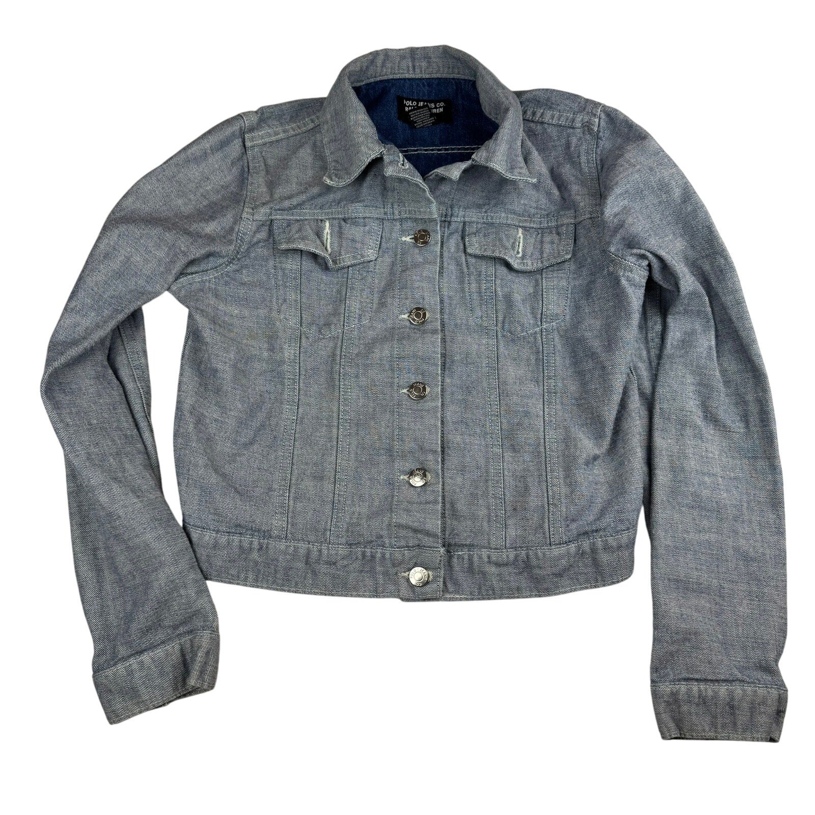 Polo Ralph Lauren Cropped Denim Jacket - Size Large