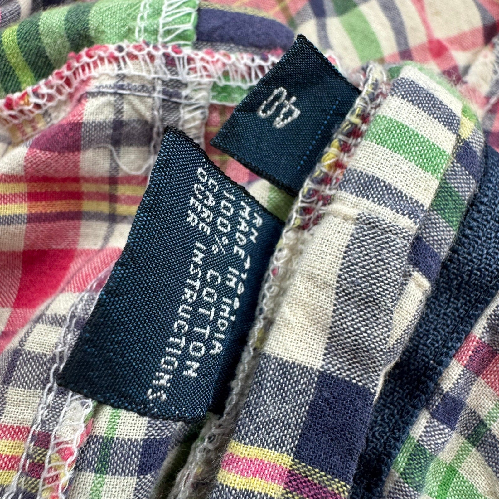 Vintage Polo Ralph Lauren Patchwork Madras Shorts - Size 40