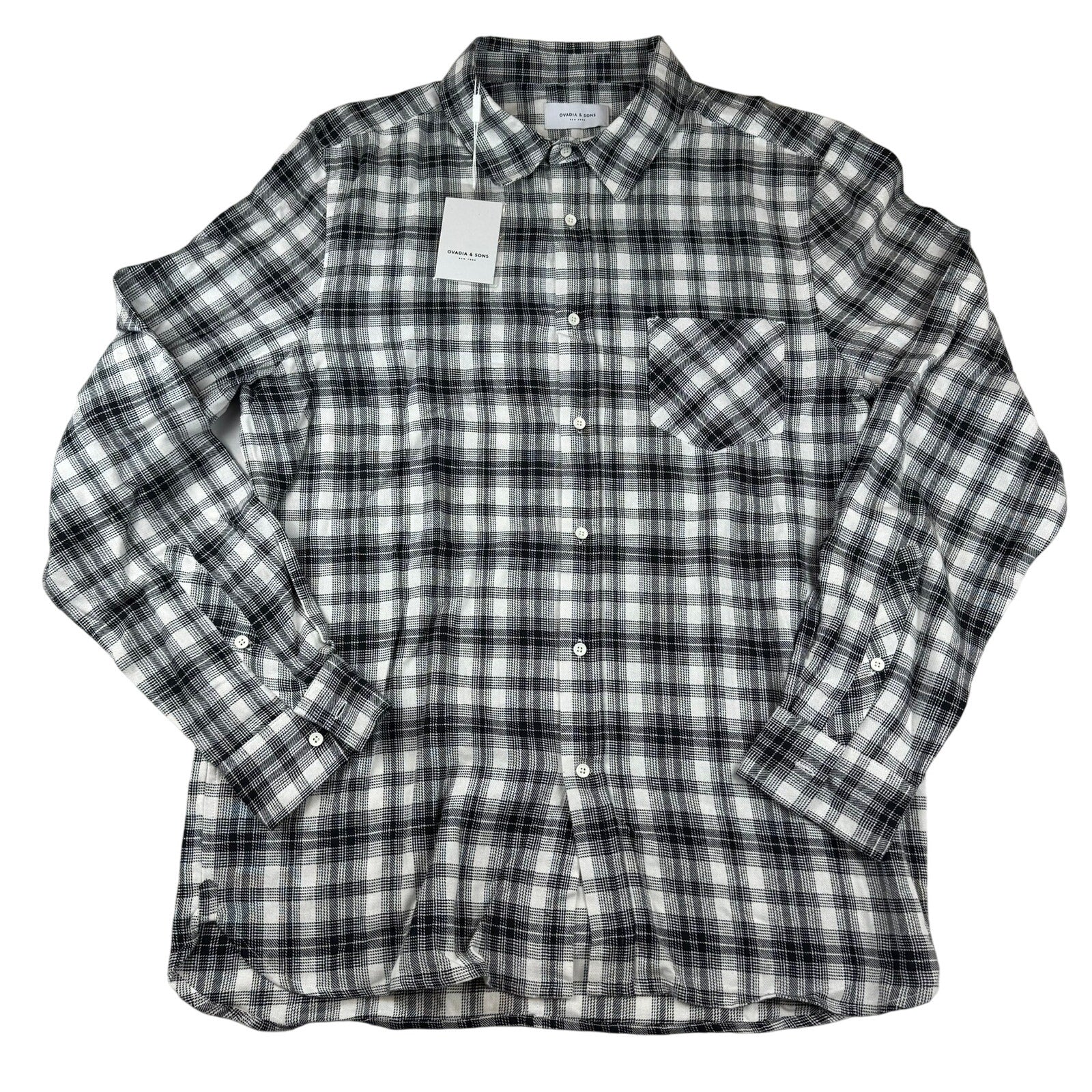 Ovadia & Sons Plaid Flannel Shirt - Size XL - NWT