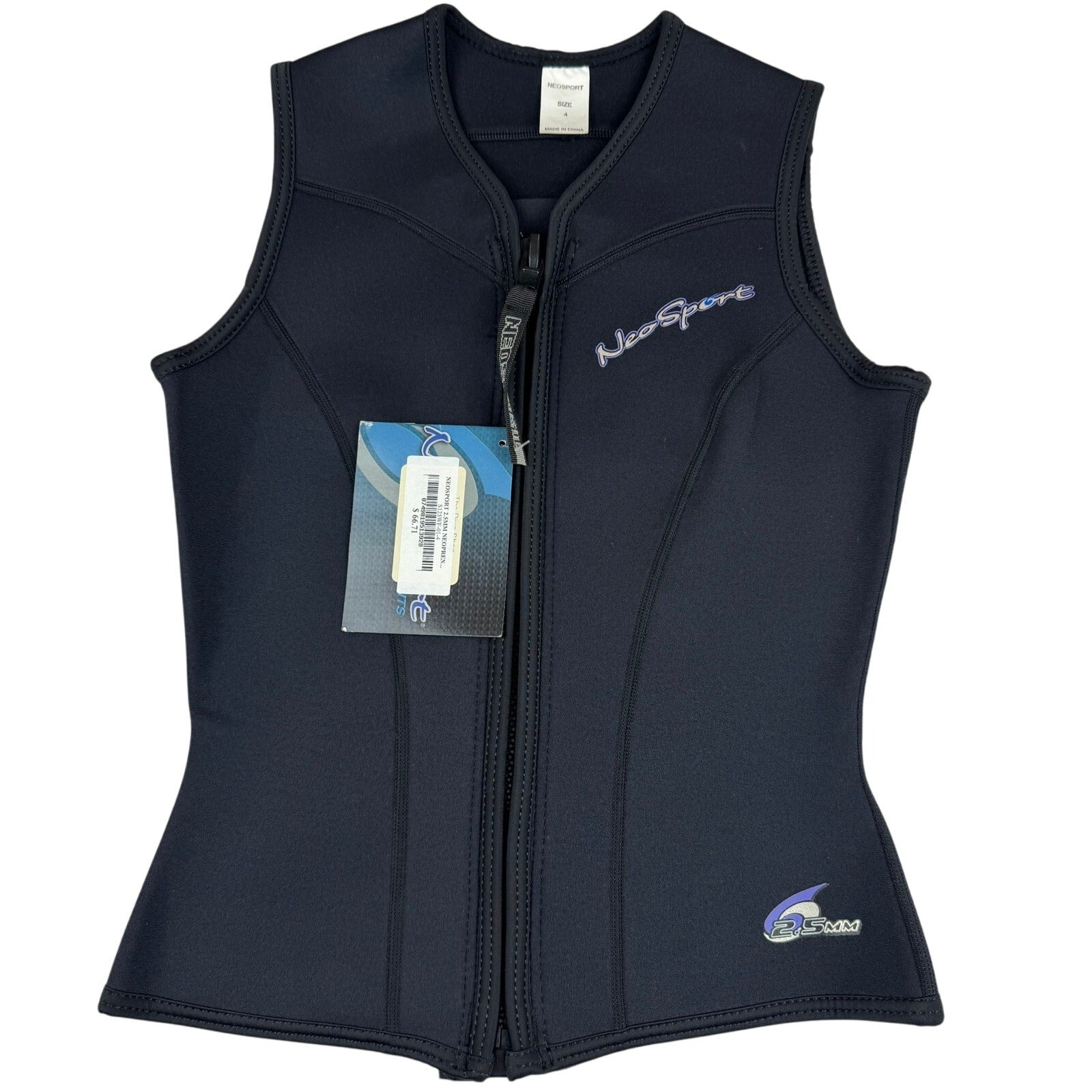 Neosport 2.5 MM Neoprene Wetsuit Vest - Size 4