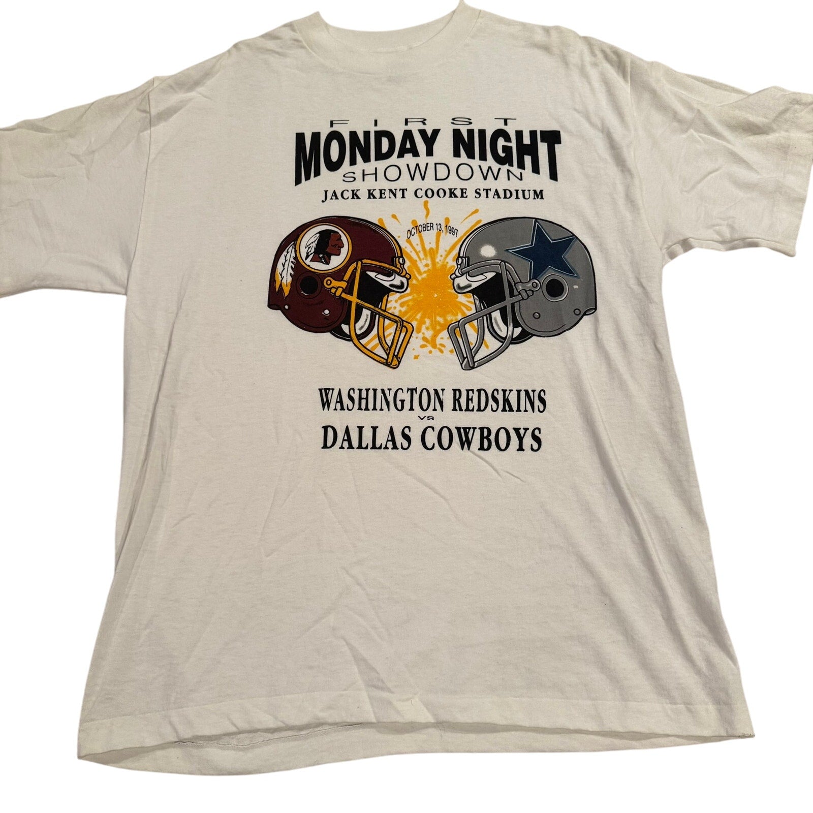 Vintage Redskins Cowboys Monday Night Football T Shirt