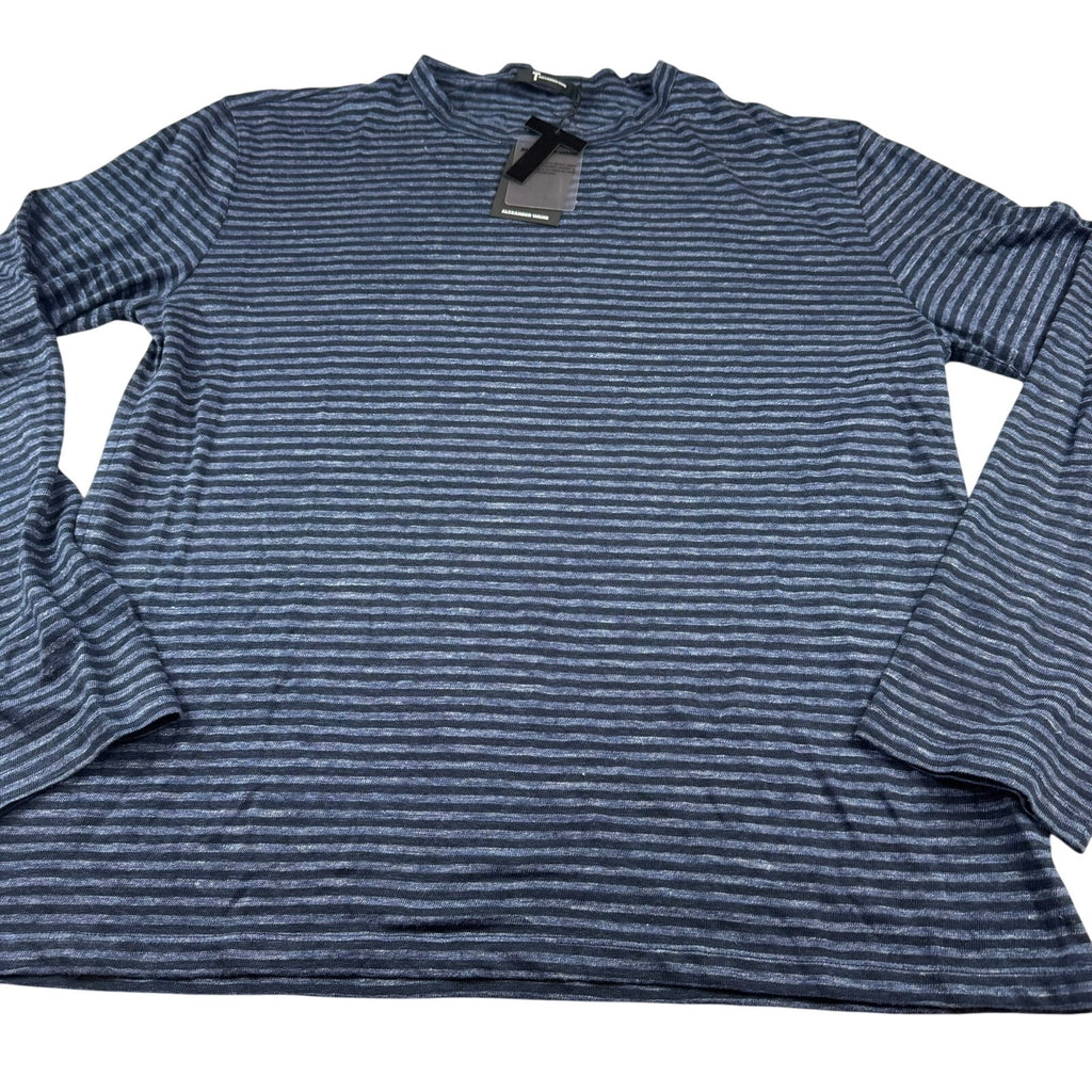 T by Alexander Wang Striped Long Sleeve Top - Medium
