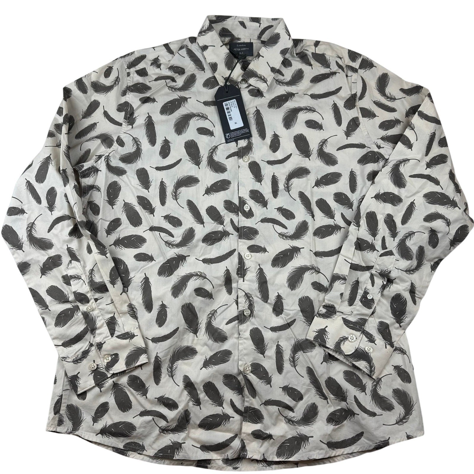 Peter Werth London Paisley Print Button Down Shirt - XL