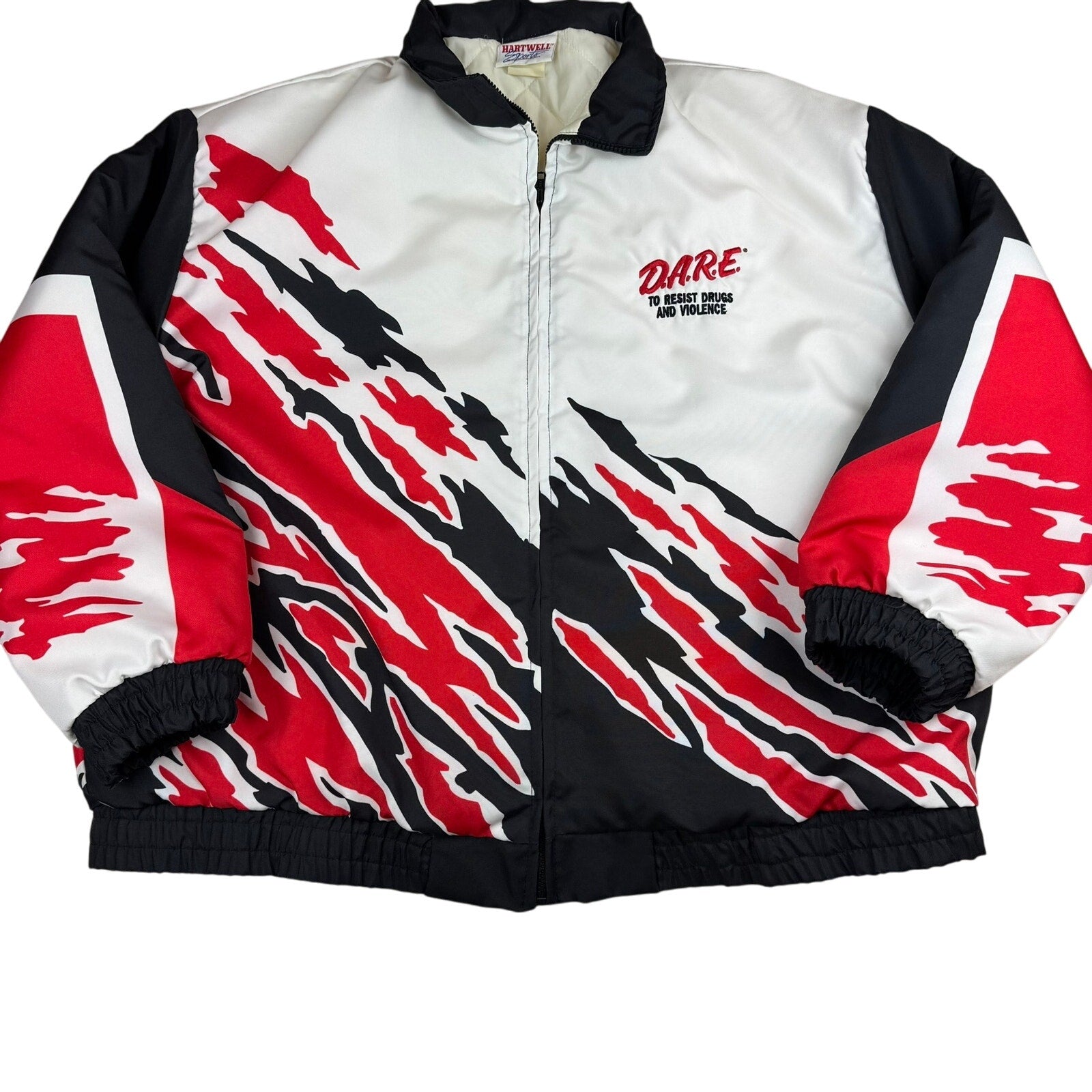 Vintage DARE Bomber Jacket Full Zip Quilted Lining