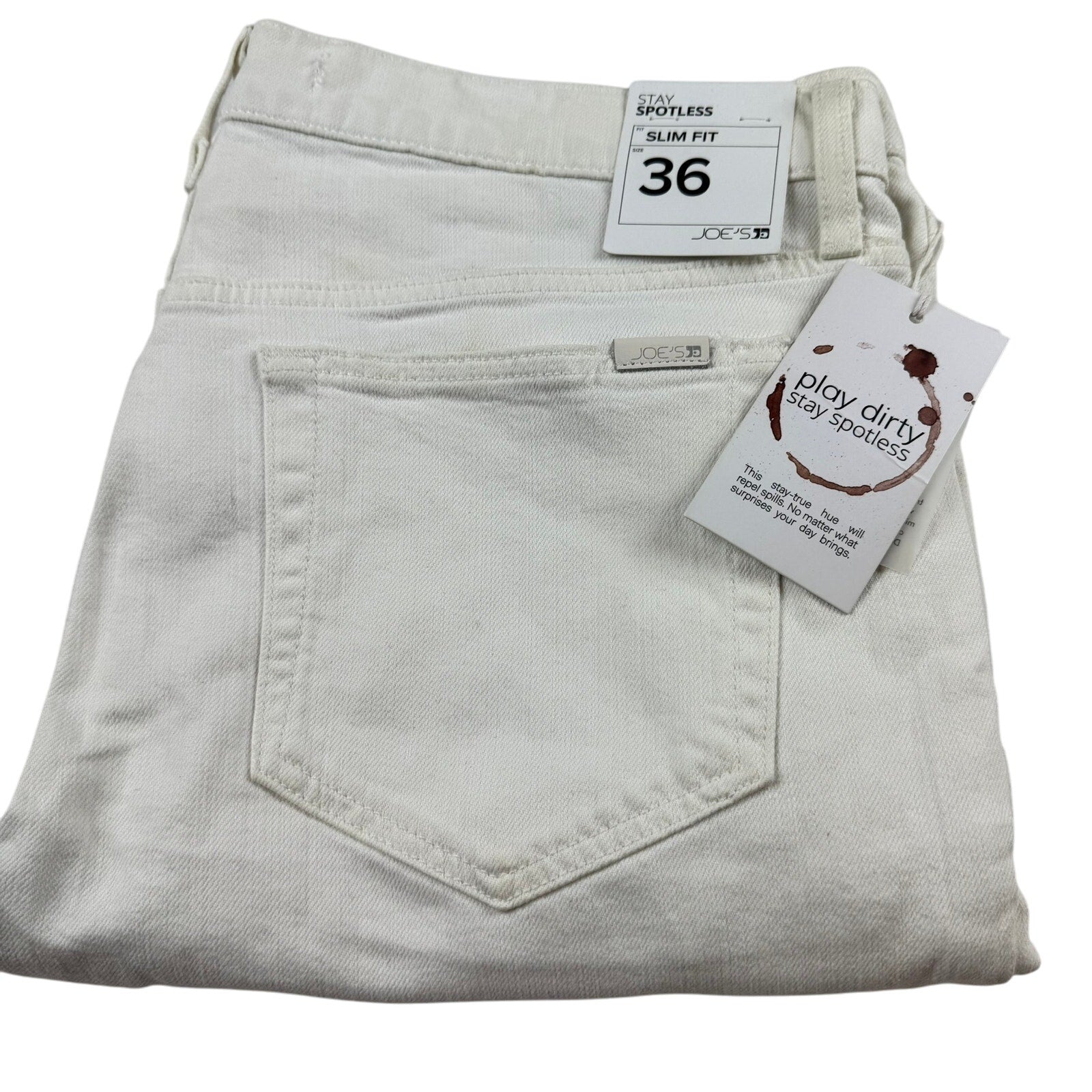 Joe's Jeans - Men's White Spotless Denim - 36x33 - NWT